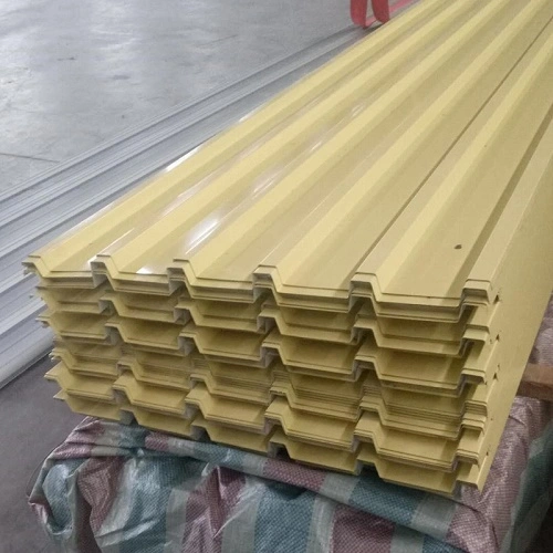 Painel de telhado de aço com revestimento colorido